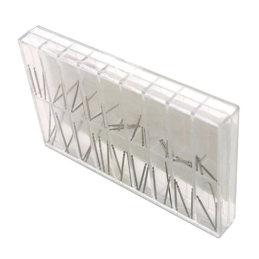 Watch accessories boxed with 1.0mm all steel ultra-fine watch ears, steel needles, watch shafts, seamless springs