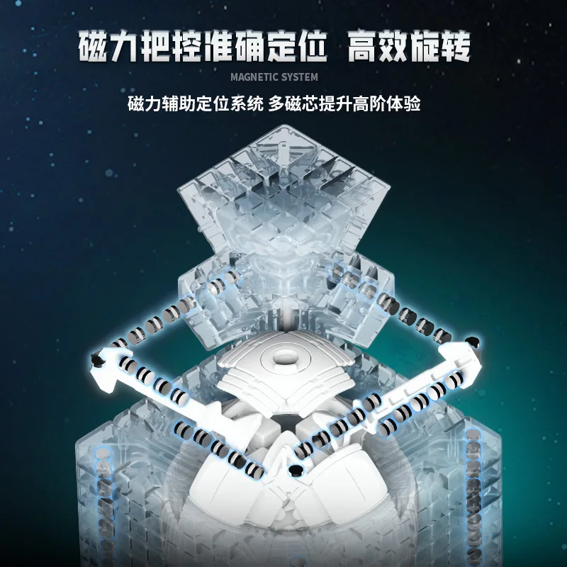 [Picube] Sengso Mosheng 10x10 Magic Cube Magnetic Professional Stickerless Shengshou 10x10 Speed Cube Puzzle Toys Children Gift