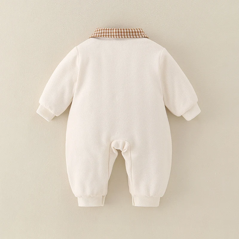 가을 겨울 아기 남아용 레자트 면 외투 신생아 보온 외투 얇은 면 옷 만화 프린트 원지