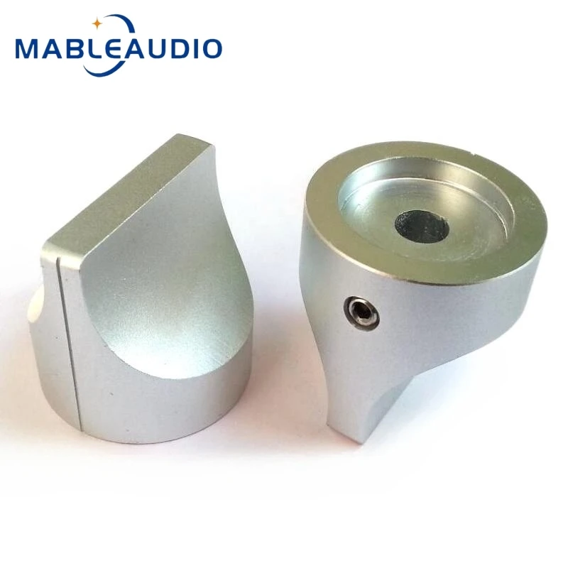 1PCS 28x28mm Solid Pure Aluminum Alloy Knob Volume Potentiometer HIFI Audio Amplifier Tone Knob