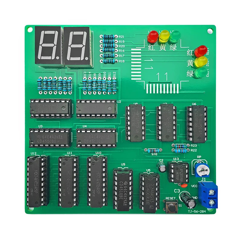 DIY Electronic Production Kit for Traffic Light Timing Control System Signal Welding Exercise Parts