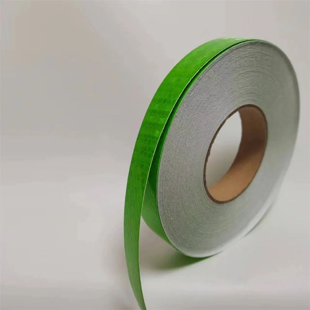 2.5cm*50m Green Bicycle Reflective Tapes Safety Warning Sticker Waterproof Outdoor Adhesive Reflector Strips For Bike Motorcycle