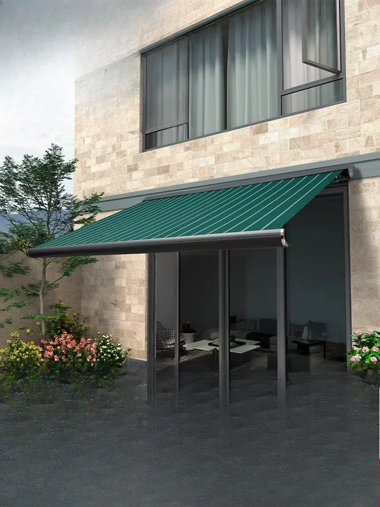 Aluminum alloy canopy awning outdoor folding sun protection rain protection courtyard awning