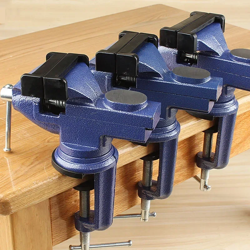 1pc Type-50 60 70 Universal Bench Vice Machine Vise Clamp Full Metal Multifunction Woodworking Tools for DIY Table Use