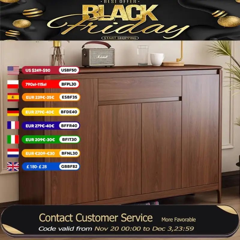 

Modern Wooden Shoe Cabinet Cupboard Waterproof Organizer Living Room Shoe Rack Entryway Space Saving Szafka Na Buty Furniture