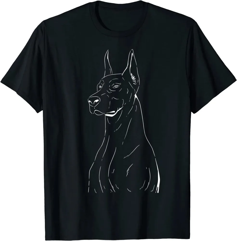 Doberman Dog Lovers Unisex T-Shirt High Quality 100%Cotton Short Sleeve