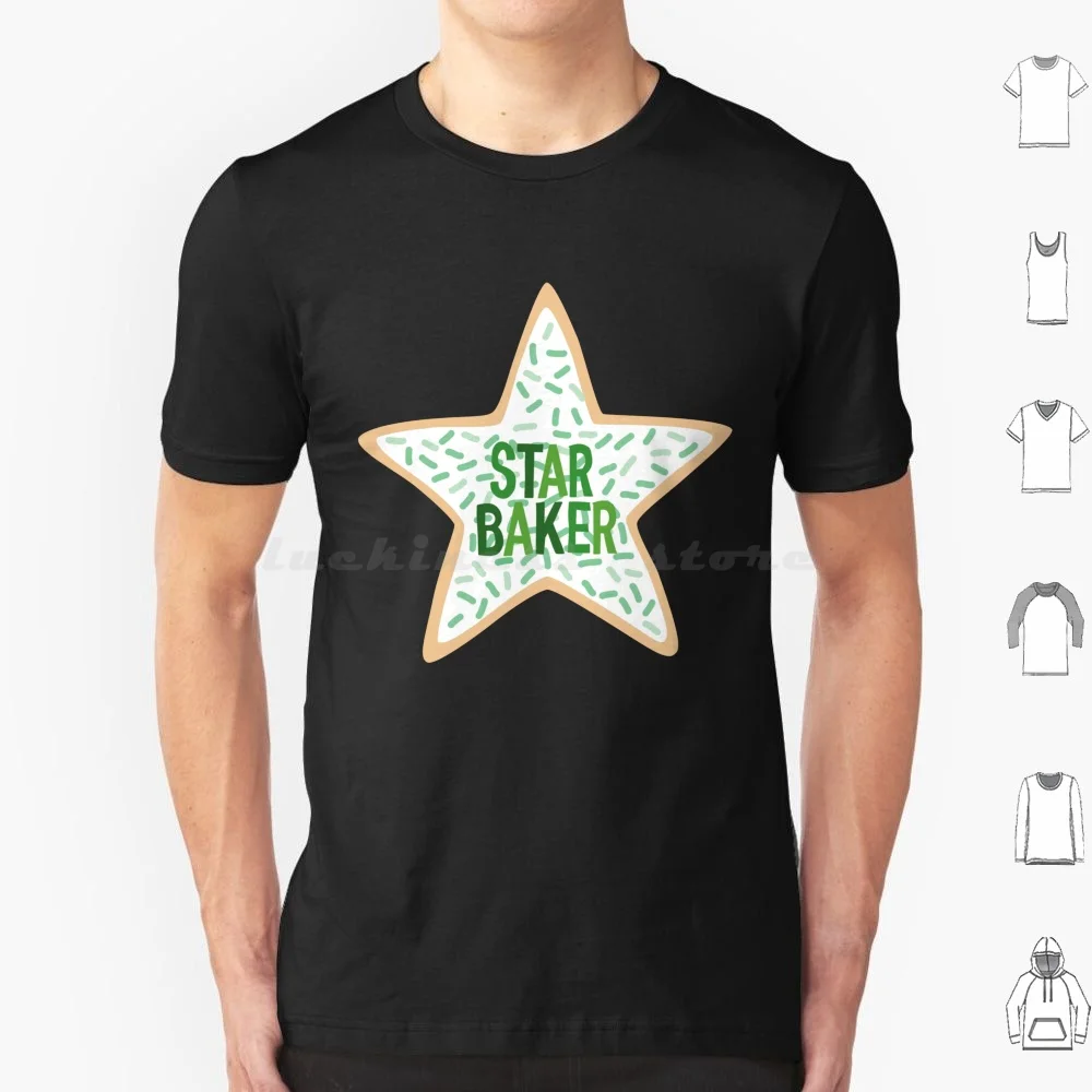 Camiseta verde con estampado de Star Baker, camisa de gran tamaño 100% de algodón con estampado de galletas de azúcar, Mary Berry Paul Hollywood