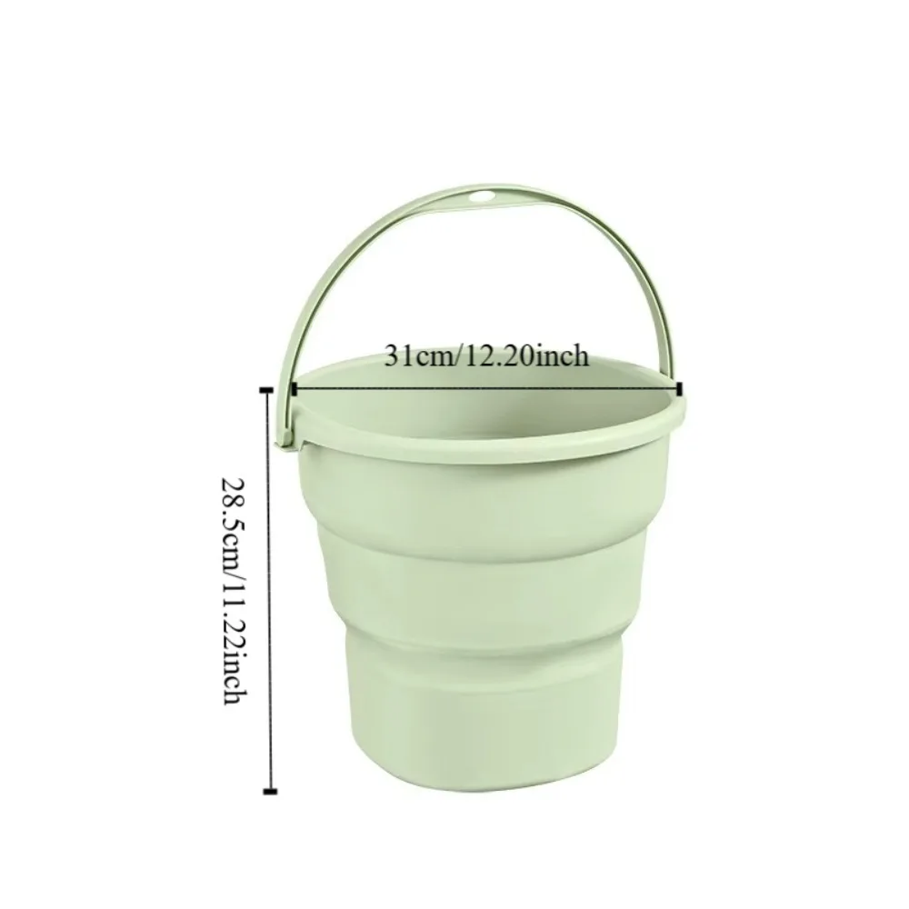 ถังพับพลาสติกหนาถังตกปลาพร้อมที่จับกันลื่นแบบพกพาถังความจุขนาดใหญ่ห้องน้ํา