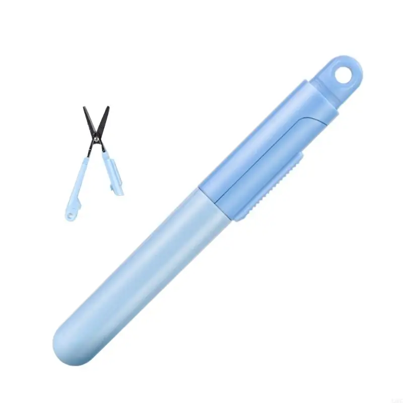A3PC Pen Scissors with Covers Travel Safety Scissors Box Opener Folding Scissors Pocket Scissors Small Craft Scissors