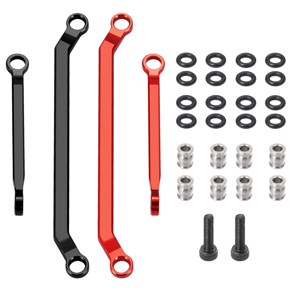 MIBIDAO Aluminum Alloy Steering Linkage Set Link Rod for Redcat Ascent 1/18 Crawler Car Upgrade Parts