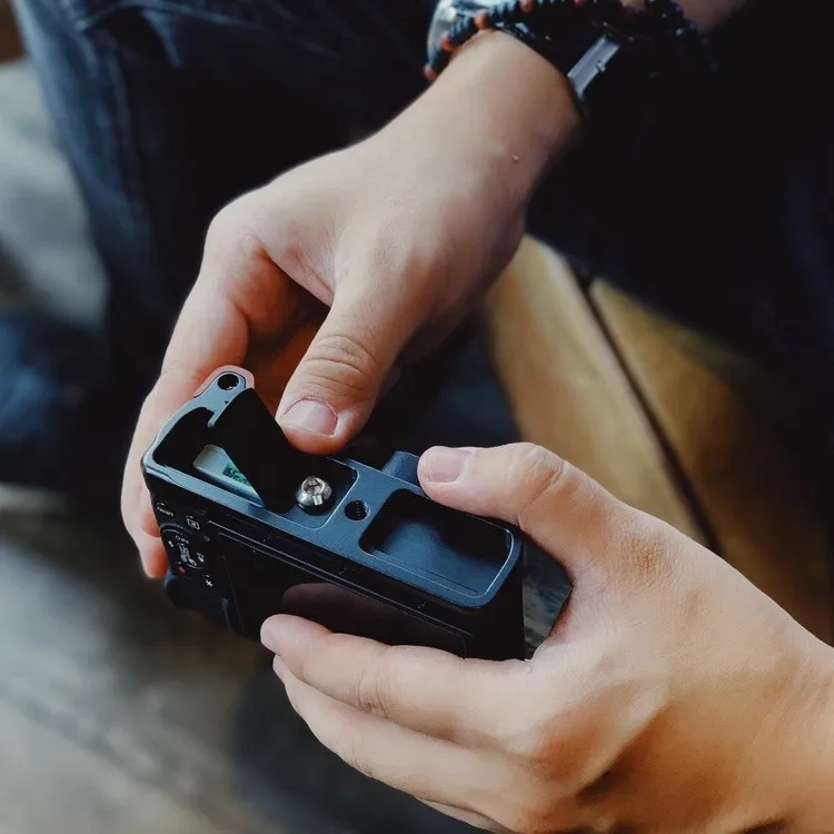 2025 خشبية L قوس ترايبود الإفراج السريع لوحة قاعدة قبضة مقبض لكانون G7XM3 G7X G7X2 G7X3 Arca-السويسرية RRS ملحق