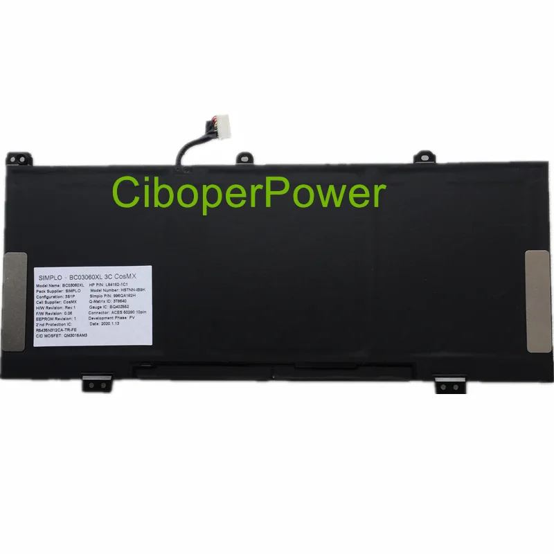Imagem -04 - Bateria do Portátil 11.55v 60.9wh Bc03xl para Pro 640 g1 Hstnn-lb8t X360 14c-ca0053dx