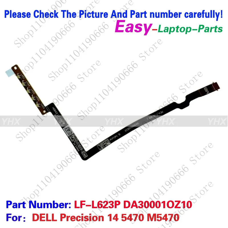 

Notebook computer components New For DELL Precision 14 5470 M5470 Power indicator light CABLE LF-L623P.