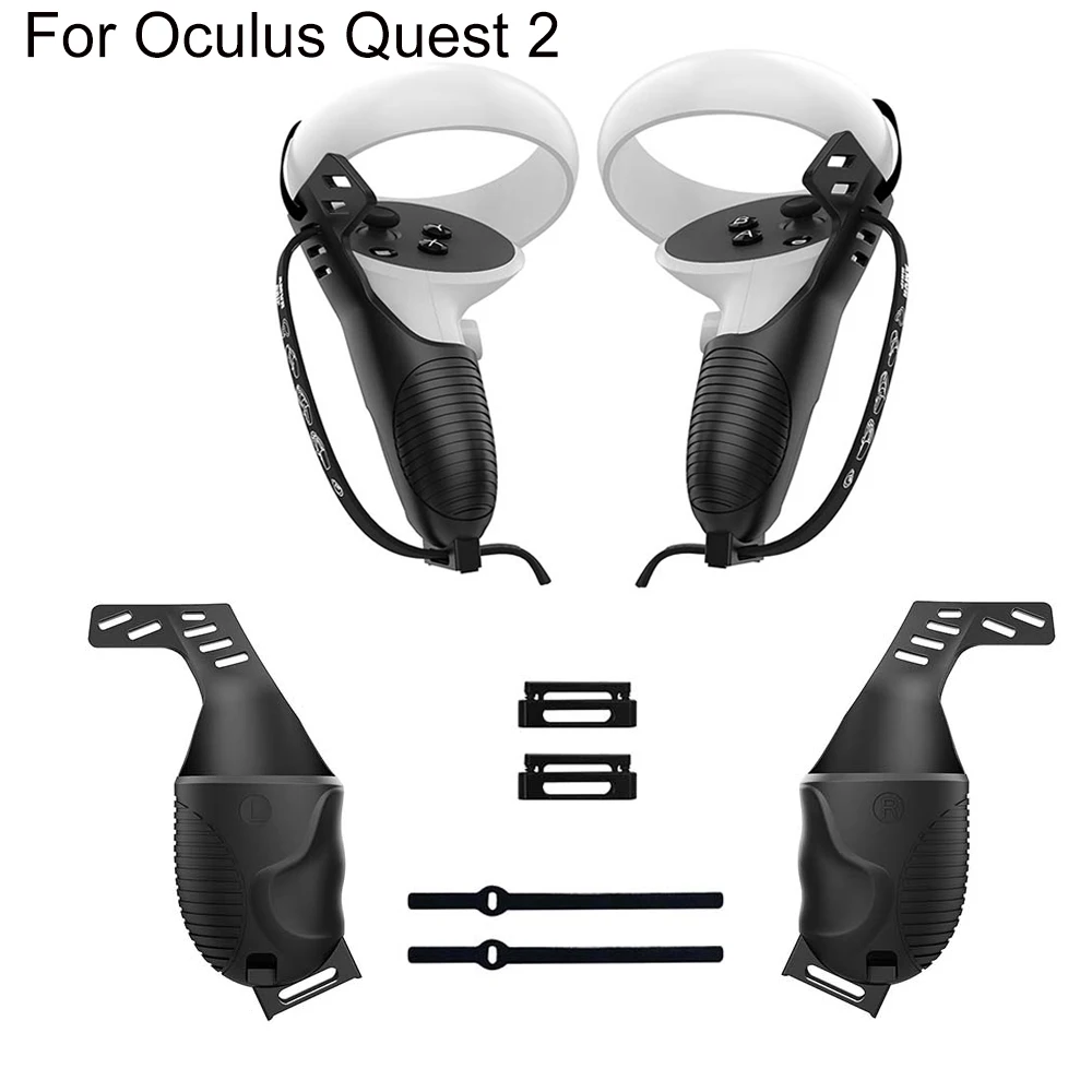 

Handle Controller Grips Cover Protector Compatible for Oculus Quest 2 Controller Protective Cover With Adjustable Knuckle Straps