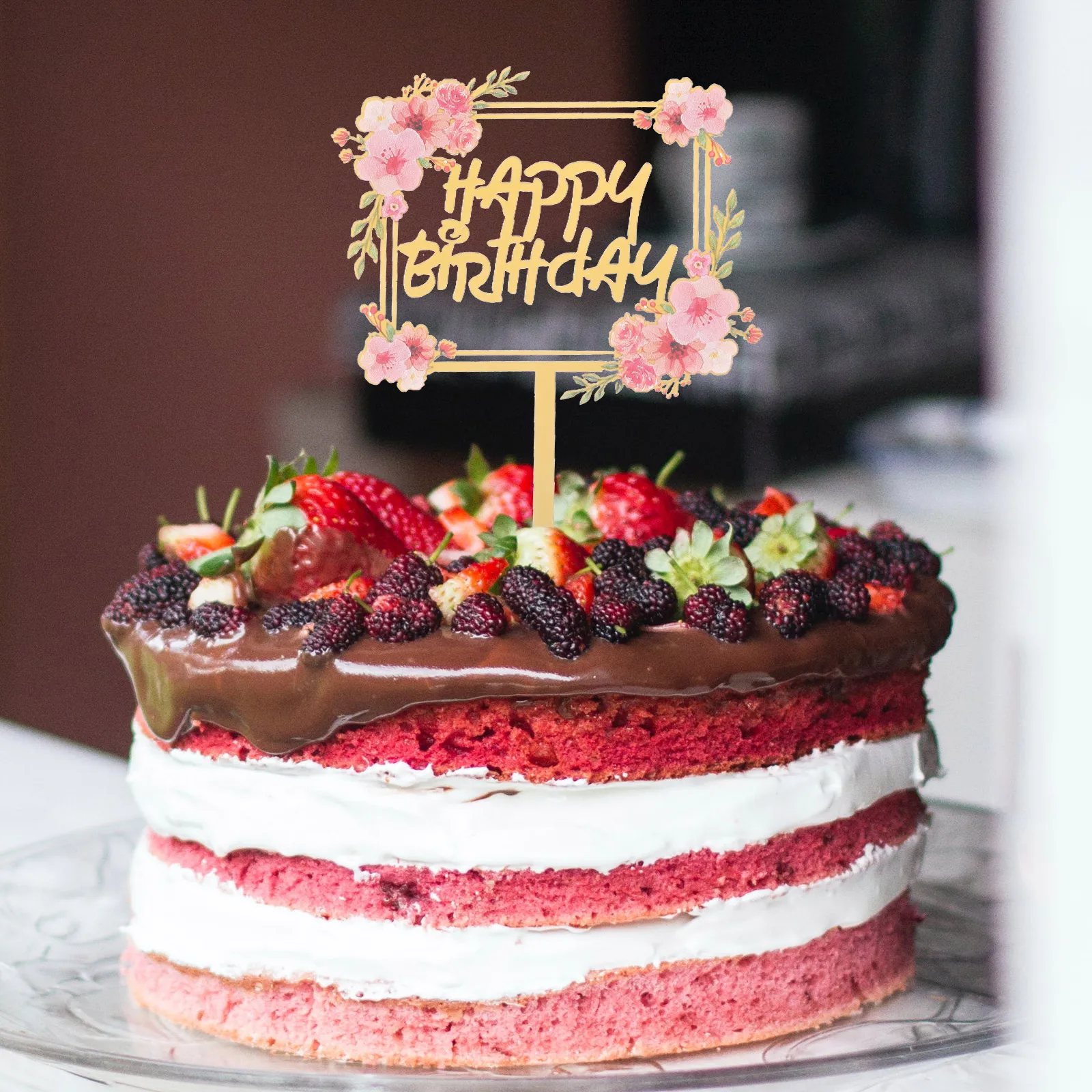 

Birthday Cake Cake Party Pick Decoration Unique Metal Ornament Birthday Cupcake Topper Cupcake Topper Sweet Memories