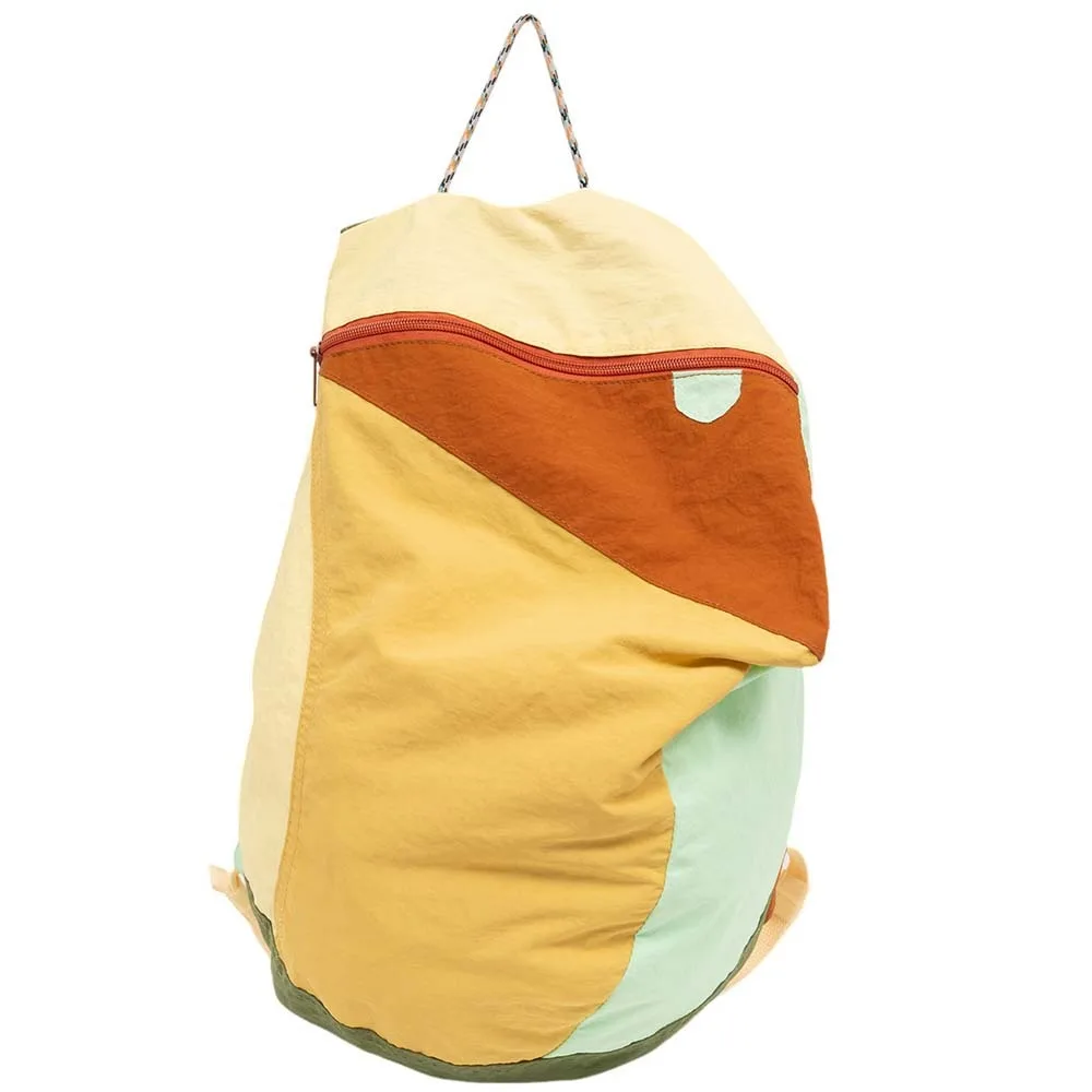 

Durable Contrast Color School Bag Lightweight Large Capacity Nylon Sport Daypack Fixed Webbing Scratch Prevention