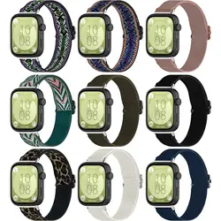Adjustable Nylon Elastic Strap Replacement Smart Watch Wristband Bracelet Loop Accessories Comfortable for Huawei Watch Fit 3