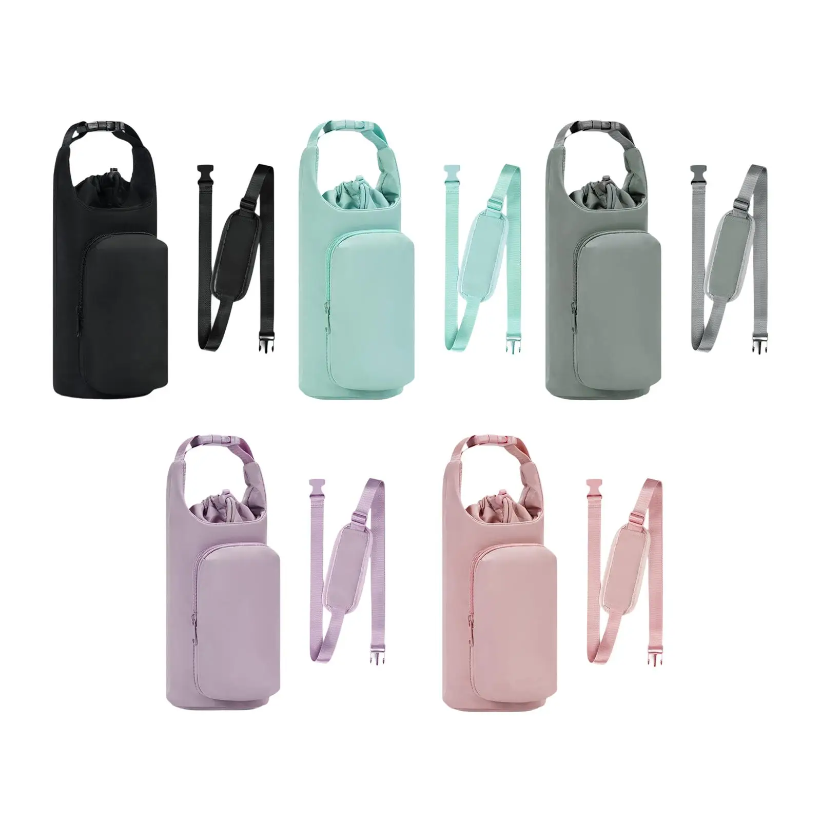 Water Bottle Carrier Bag Portable Handbag Drinkware Outdoor Bottle Sleeve for Outdoor Activities Travel Picnic Fishing Climbing