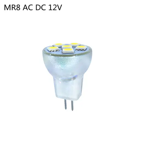 LED spotlight bulb MR8 12v small spotlight DC12V MR8 AC12V 5050-6SMD