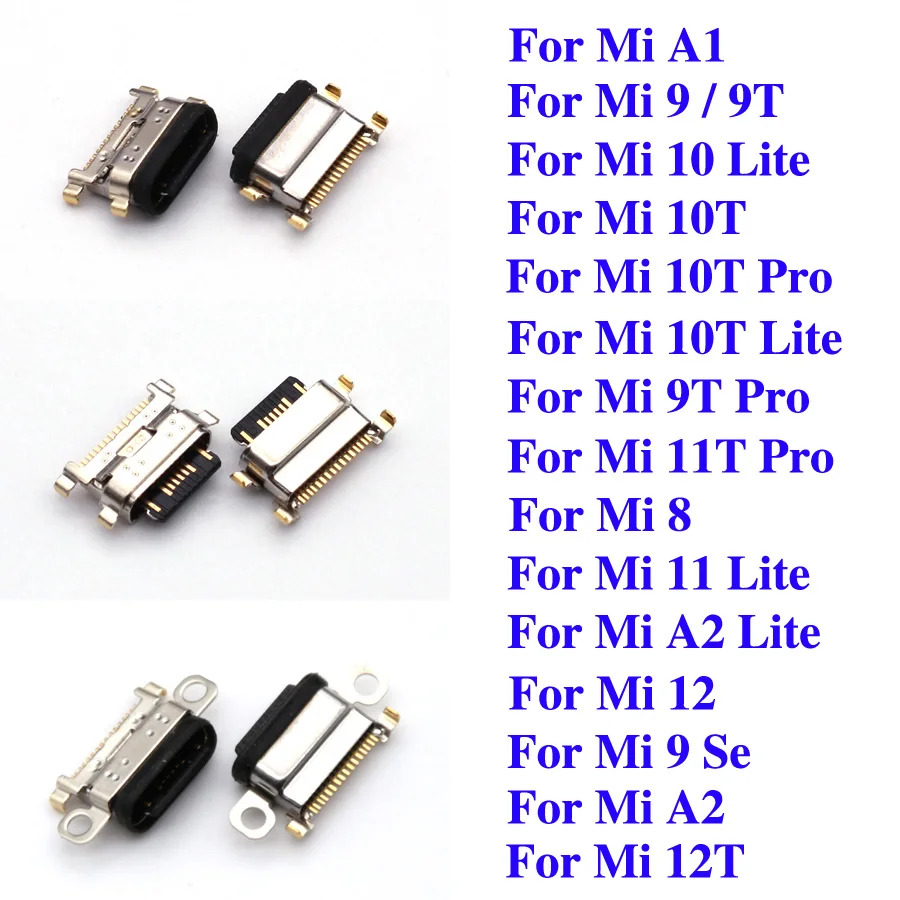 

10pcs USB Charger Charging Port Dock Plug Socket Connector For Xiaomi Mi 10T 9T 10 11T Pro Mi10T 12T Pro Mi 11 A1 A2 Lite 8 9 SE