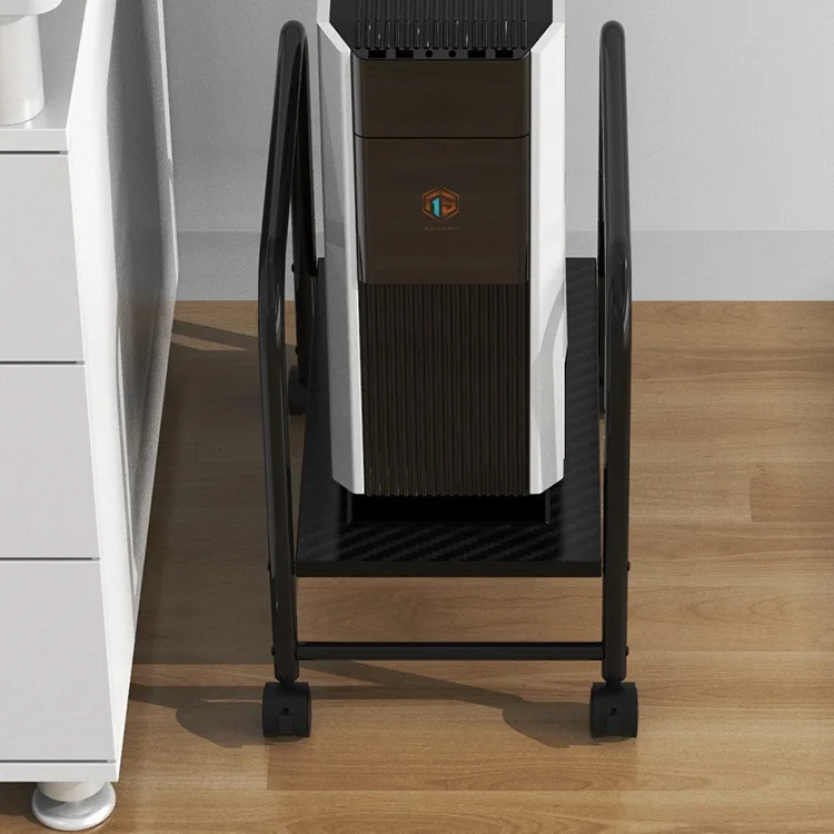ホストブラケット-デスクトップコンピュータシャーシ-ベーストレイ-調整可能なモバイルプーリー-収納棚