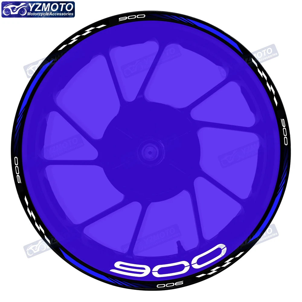 

For Z900 Motorcycle Racing Front And Rear 17 Inch Wheel Hub Sticker Logo Decal Waterproof Reflective Decorative Rim Stickers