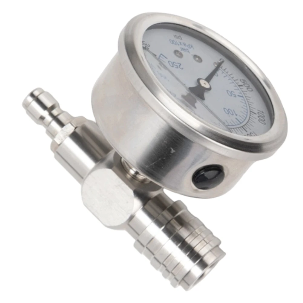 Three Way Stainless Steel High Pressure Quick Connector for M14 Fitting Compatible with High Pressure Washer Systems