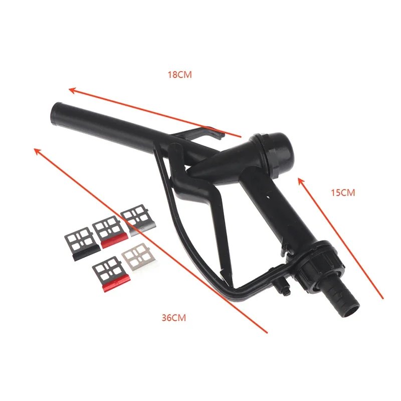 Plastic Manual Heavy Duty Fuel Nozzle With Hook 25mm / 20mm Nozzle Max Flow 45L/m Flowmeter Meters