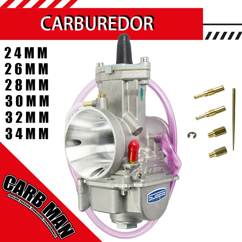 

KEIHIN PWK Racing Carburetor With Free Jet Set For KOSO OKO 24 26 28 30 32 34mm 2T 4T Universal Scooter ATV Dirt Bike