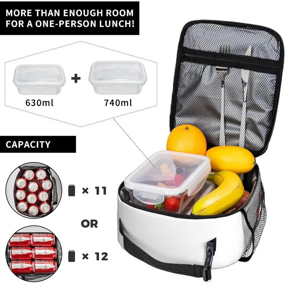 جهاز بشري مضحك لصندوق الغداء المعزول للزراعة - حقيبة غداء محمولة قابلة لإعادة الاستخدام للنساء والرجال والأطفال - هدية كيس #4