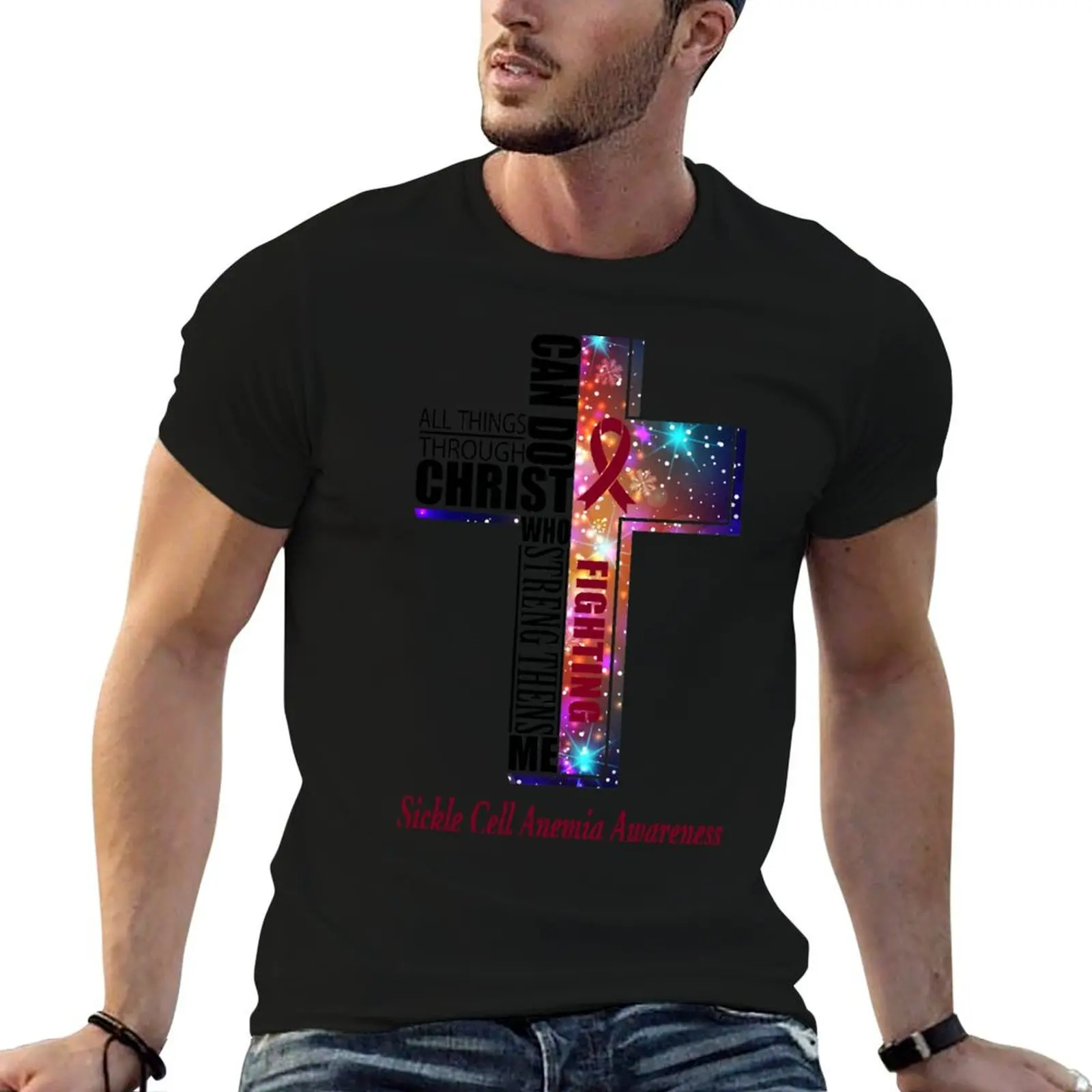 

I Can Do All Things Through Christ Sickle Cell Anemia Awareness T-Shirt animal prinfor boys street wear t shirts for men pack