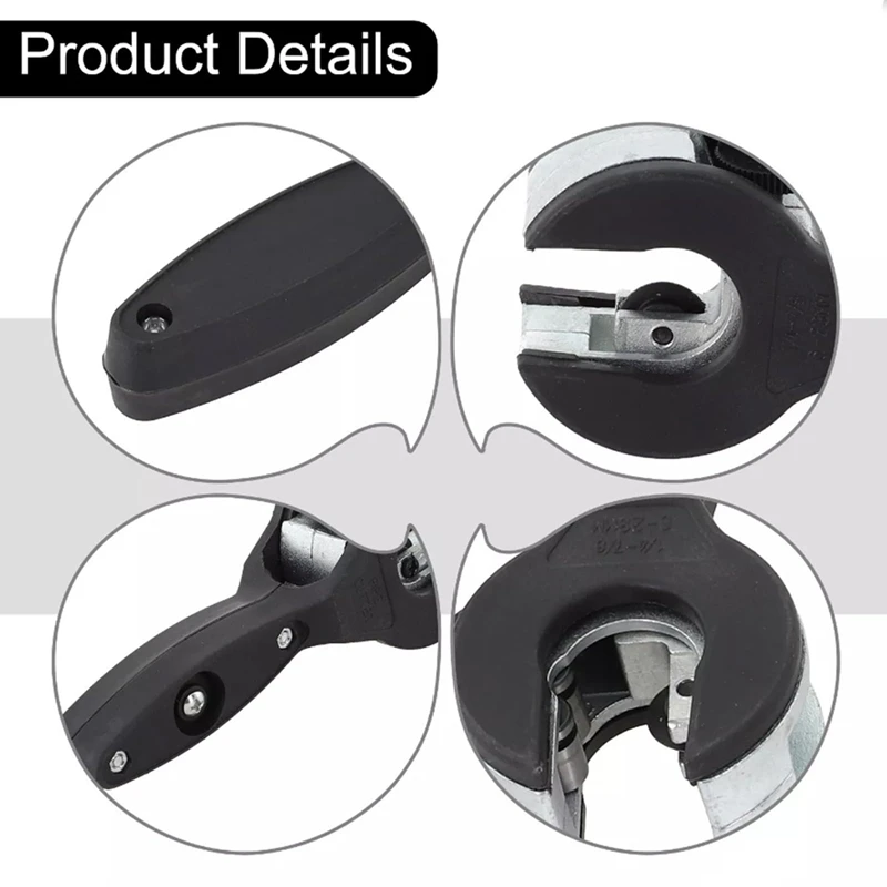 BAAG-เครื่องตัดท่อ Ratcheting, 2 In 1 Close Quarters Tube Compact Cutter, เครื่องตัด PVC Ratcheting, เครื่องตัดท่อ 1/4In ถึง 7/8In