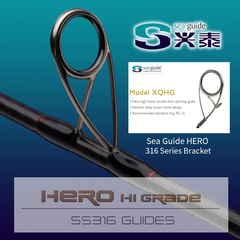 PURELURE Caña lubina giratoria Alta Carbono Media Pesada Carrete - imagen 2