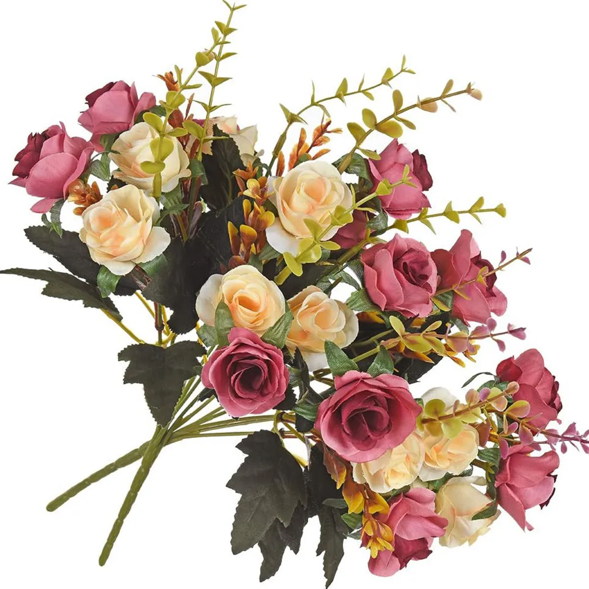 Künstliche Blumen Seide Rose Hochzeit Home Festival Raumdekoration Brautstrauß Diy Scrapbooking Girlande Wand Fotografie Requisiten – Detail 4