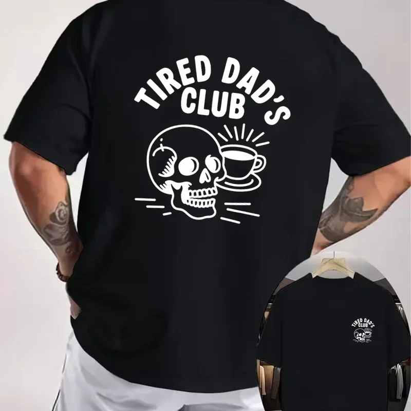 Featuring Unique And Creative Patterns Motorcycle Double Sided Print T-Shirt Men Summer Short-sleeve O-Neck Casual Tops