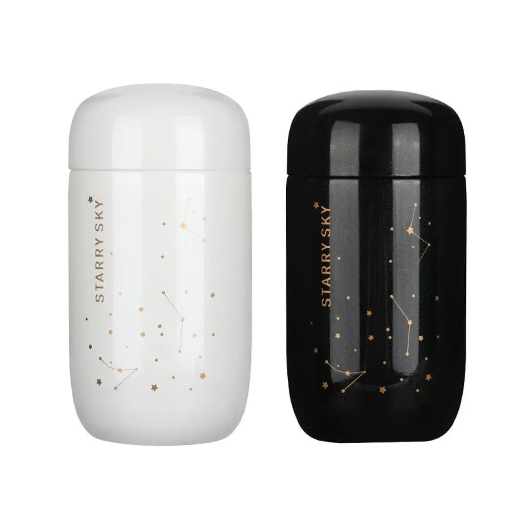 200ml niedliche tragbare Sternen himmel Mini Kapazität Edelstahl Wasser flasche Kaffeetasse Thermo