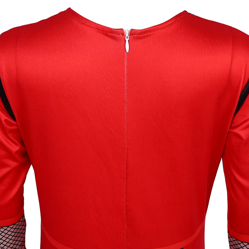 Nachkommen 4cos Roter Overall Halloween Cosplay Damen Ethnisches Bühnenkostüm Traditionelles Hanfu Anpassbare Größe