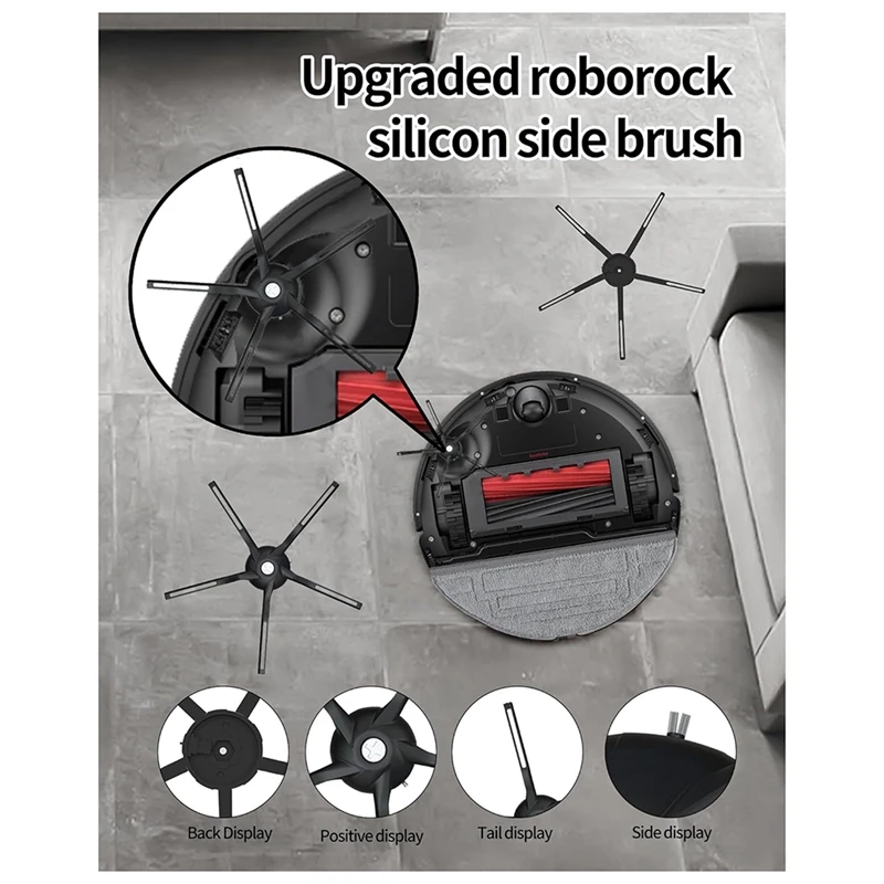 パーツとアクセサリーキット,Xiaomi Roborock q5 pro,q5 pro plus,q8 max,q8 max plus,ローラーブラシ,クリーニングブラシ用