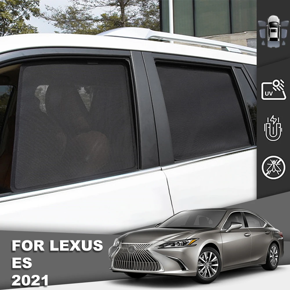 

For Lexus ES 300H XZ10 2019-2024 Magnetic Car Sunshade Shield Front Windshield Curtain Rear Side Baby Window Sun Shades Visor