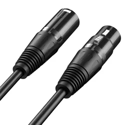 3M DMX512 XLR Cable Male to Female M/F OFC Audio Cable Shielded For Microphone Mixer