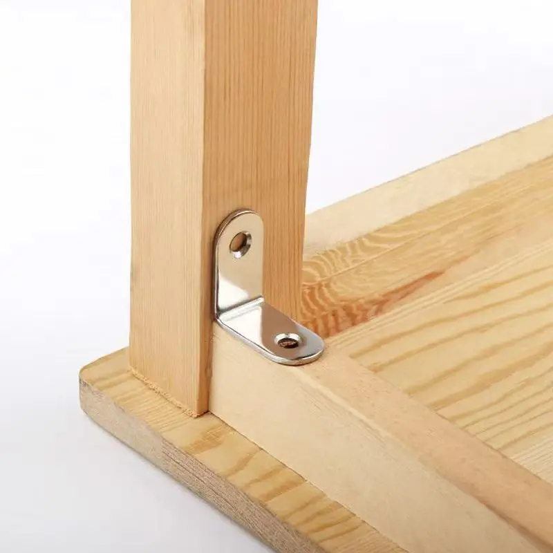10 pcs Upgraded and reinforced L Bracket Corner Bracket Set,Metal L Brackets For Shelves Wood Furniture Cabinets Chairs Drawers