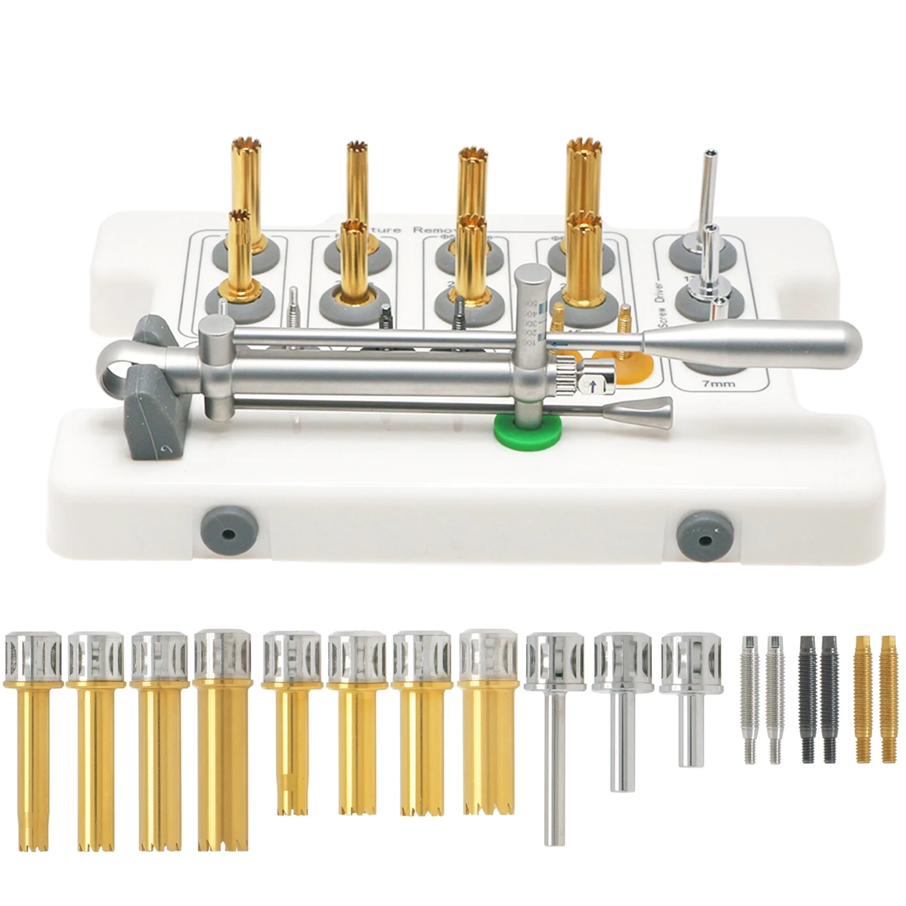 Dental Implant Fixture Remover Kit Removal Screw Hex Driver Wrench Similar with Neobiotech FR