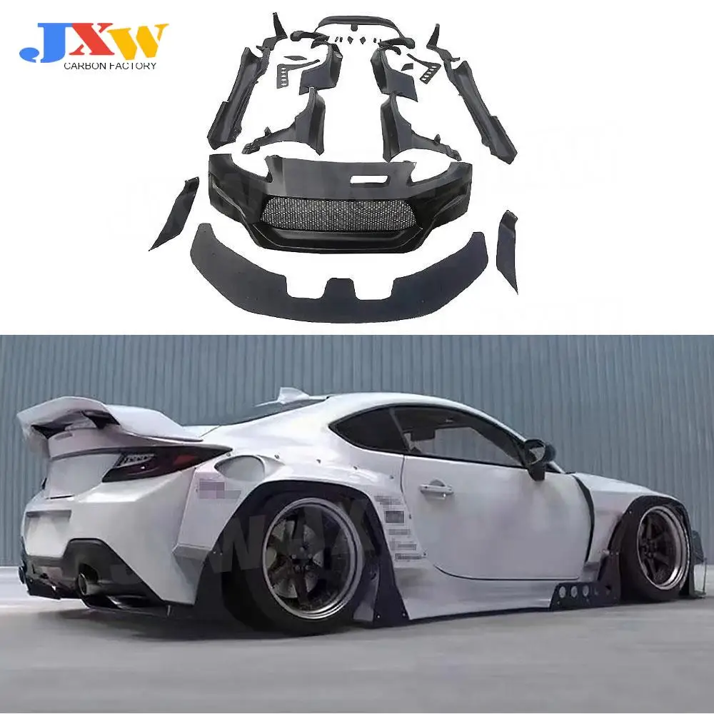 High Quality FRP Car Body Kits Front and Rear Bumper Lip Spoiler For Toyota GT 86 Subaru BRZ 2013-2017 Exterior Decoration