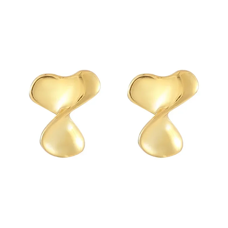 

CHE7 Hoop Earring for Women Simple Temperament Hyperbole Gold Color Metal Ear Jewelry Gift