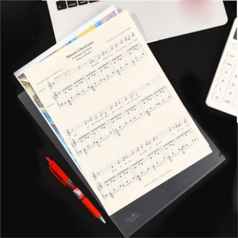 10pcs/set transparent single page folder A4 insert sheet folder file protection cover Presentation folder L Type File Bag