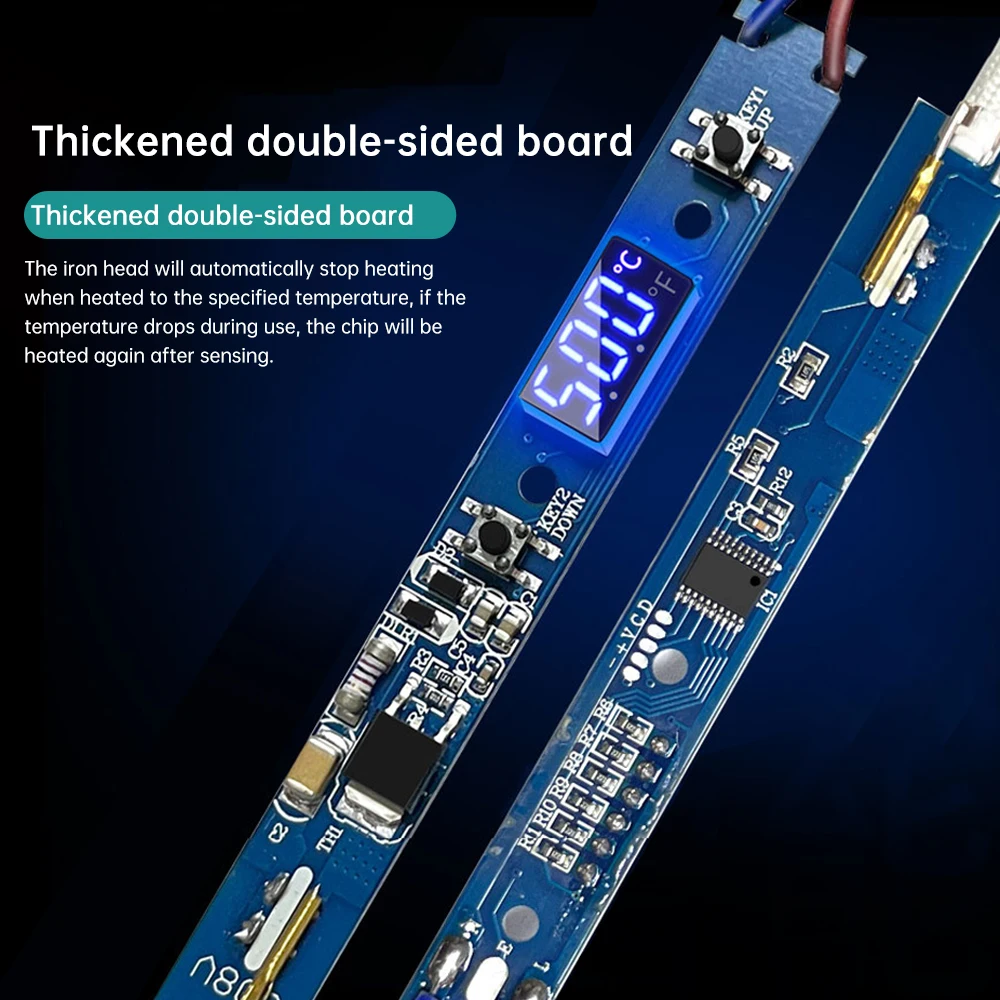 AC110V/220V Soldering Iron Kit 80W Adjustable Temperature LCD Solder Welding Tools cervical Heater Welding Repair Hand Tool