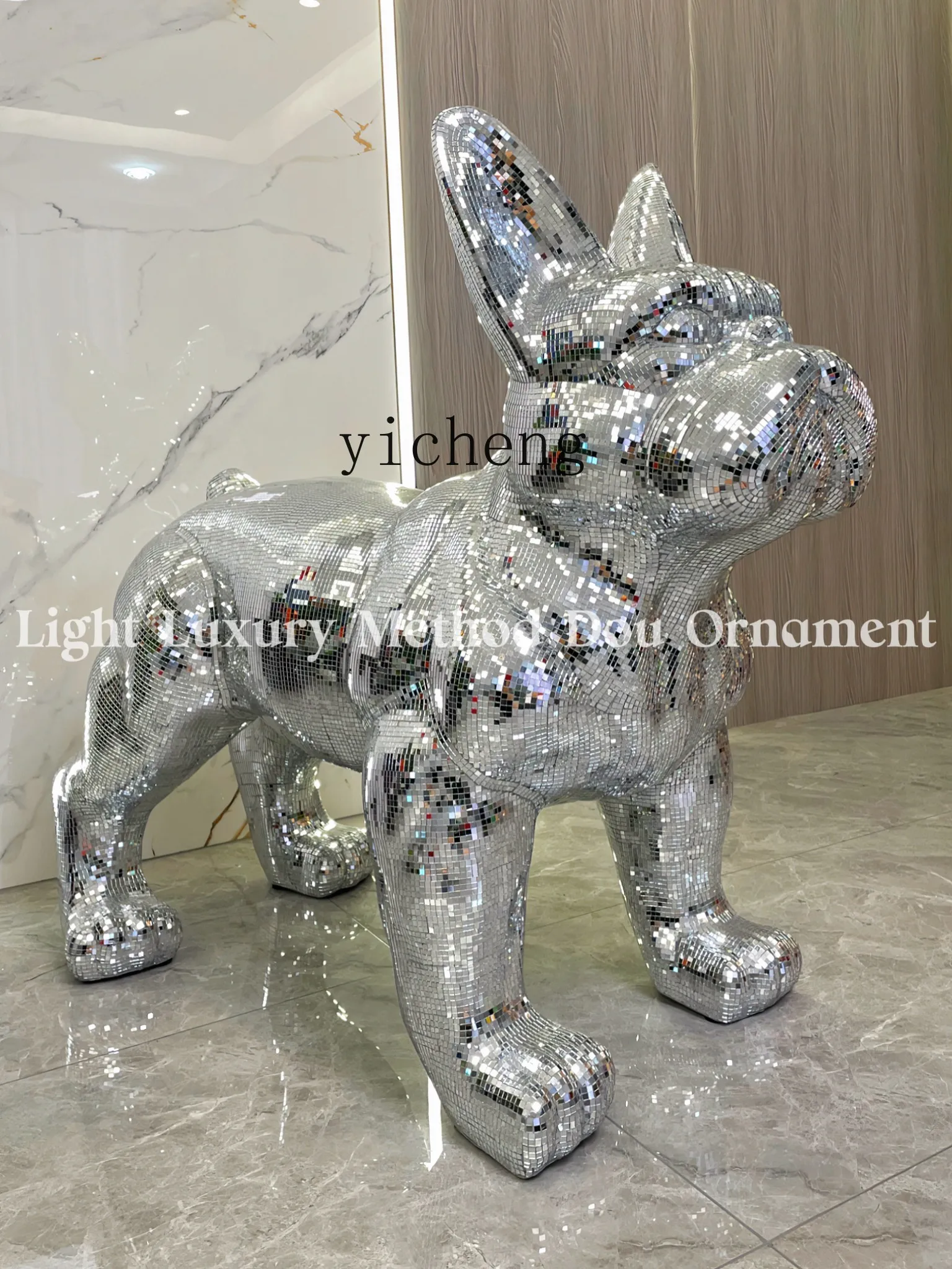 ZK floor French dog light luxury living room decoration super large ornament home accessories