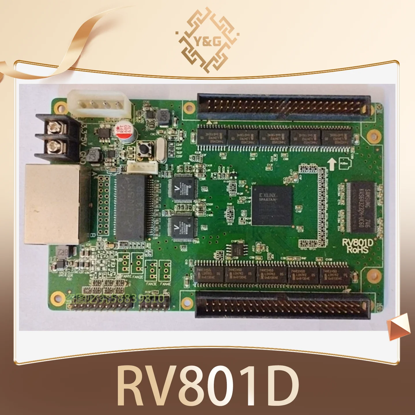Carte de contrôle Linsn RV801D, carte de réception synchrone pour écran LED, fonctionne avec la carte émettrice Linsn TS802D pour écran LED fixe.