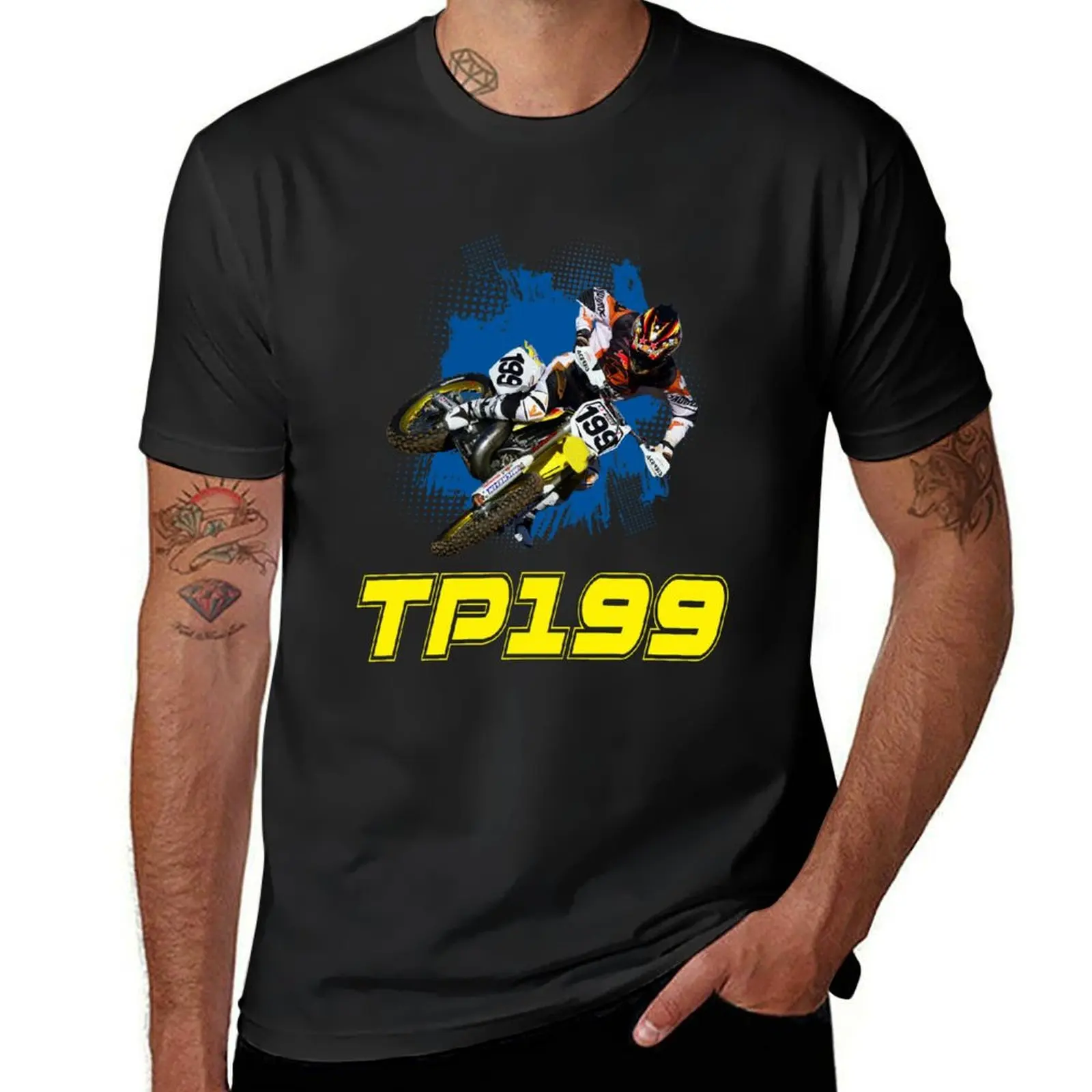 Travis TP199 Pastrana motocross Dirt bike Champion 199 Gift Design 2021 2022 T-Shirt Blouse tees quick-drying t shirts men