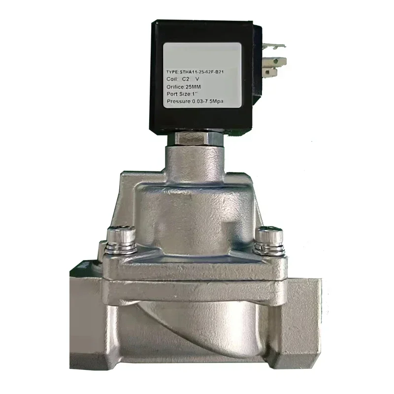 24VDC High Pressure 50bar stainless steel Normally Closed solenoid valve for water,gas,oil Hot sales